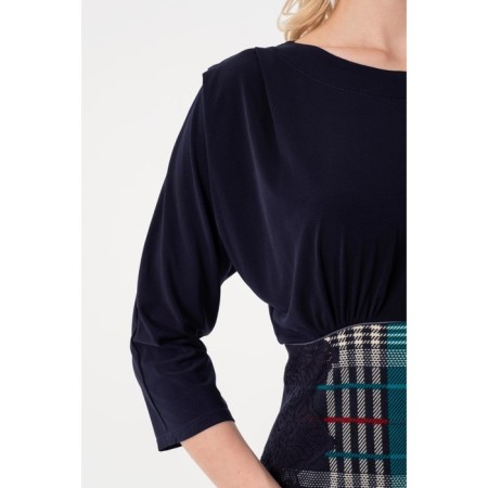Women's dress, size 42, blue color-8