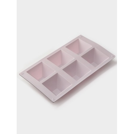Baking uniform “Pyramid”, silicone, 6 cells, 29.5 × 17.2 × 4 cm, lilac-1