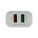 Set for charging 3 in 1 Luazon UC-14, SZU 2xUSB, 2A, MicroUSB/Type-C/Lightning, White