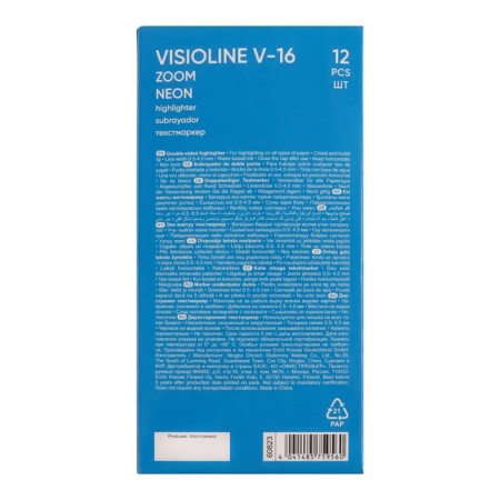 Textbook marker 0.5-3.5 mm Erichkrause Visioline V-16 zoom neon, bilateral, orange neon, water-based ink-6