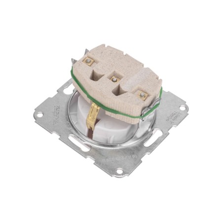 1-seater socket kranz ceramics s/s with a lid s/a 16a fur. Bel KR-78-0216-3
