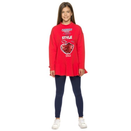 Set for girls, height 140 cm, red color