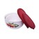 A set of 2 ceramic salad bowls with silicone covers, 0.6/1.2 l