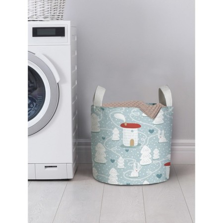 Basket for storing things "Snow settlement", size 35x35 cm