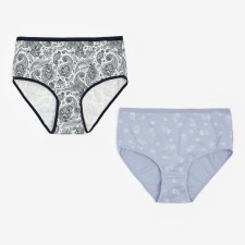 A set of cowards of women's collorista, 2 pcs, blue color, size 56
