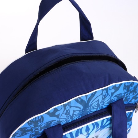Small 20 "Small" with a bag, a lightning department, an outer pocket, blue color-11