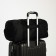 Road bag on lightning, external pocket, shoe detachment, suitcase holder, long belt, black color