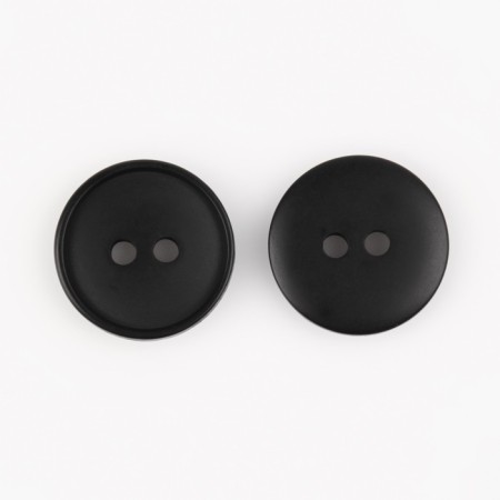 Button, 2 punctures, d = 15 mm, black color-2