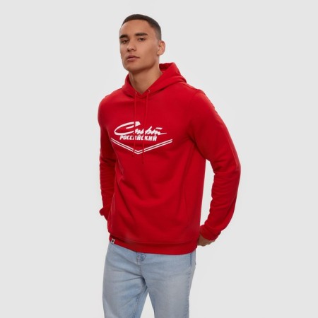 Hoody and President Sports Russian, size S, red color-1