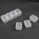 Organizer for storing trifles, with a suspension, 7 removable departments, 20.5 × 4.5 × 2 cm, the color is transparent