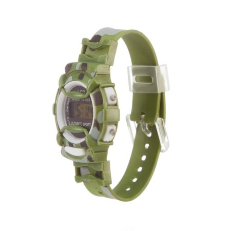 Watch of washing electronic, children, D-4 cm, strap L-22 cm, camouflage-1