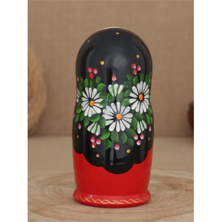 Nesting doll "chamomile with a butterfly" 5 puppet-3