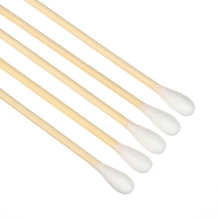 Cotton sticks for children crumbs, box 200 pcs., Tip - classic, cotton/bamboo-3