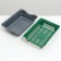 Deep toilet with a mesh of 36 x 25 x 9 cm, green/gray
