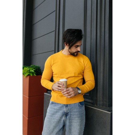 Jumper male ise, size 58, yellow color-8