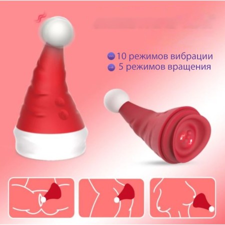 Vibrator of the oki-hp, wave, bilateral, 15 modes, ZU USB, red-2