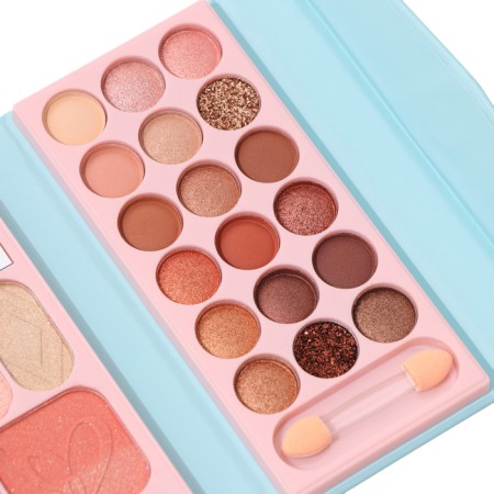 A set of decorative cosmetics (highlighter, shadows for eyebrows, blush, glitter, eye shadow)-4