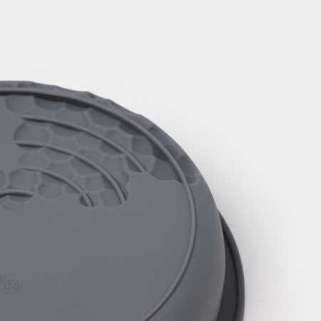 Form for baking and mousse desserts of the share "airiness", silicone, 18.5x4.5 cm, gray-3