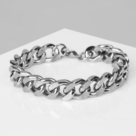 Bracelet male "steel" thickened chain, color silver, 20.5 cm