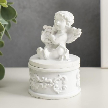 Polystone box "Snowty Angel Musician" MIX 5.5x5x8.5 cm-5