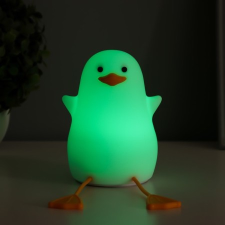 Night-mock "Duck" LED USB AKB white-yellow 9x9x20 cm-3