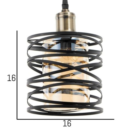 Lamp Bayerlux 88319/1 E27 40W Black 16x16x21-121 cm-4