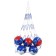Tipping goals onLyTop, 6 goals, thread 6 mm, MIX color