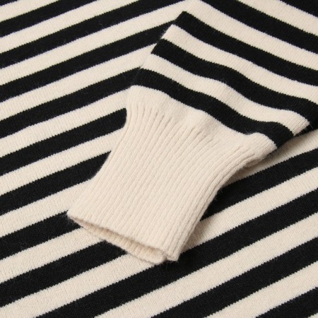 Female jumper, black/milk color, size 46-50-3