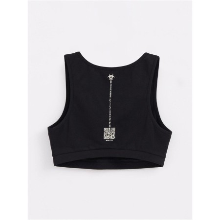 Bustier Female Contete Elegant Tatto Style, size m, color Black-Hazard-1