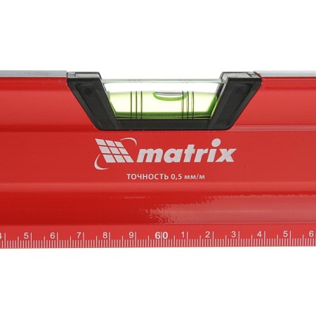 MATRIX level, 120 cm, alumin., Milling mill., 3 eyes (1 mirrors.), 2 comp. pens, magnet-2