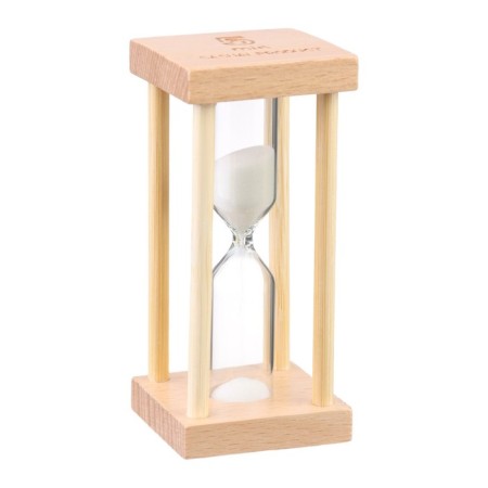 Sanding clock "Afrin", for 5 minutes, 8.5 x 4 cm, white sand-1
