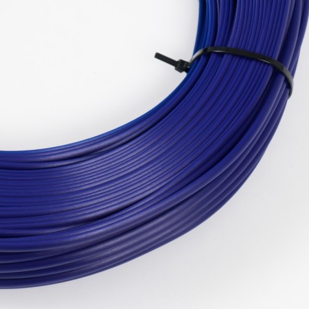 Artificial rattan is smooth 7 mm 100 m half a pipe (blue)-1