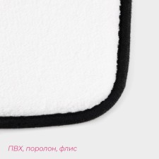 A set of mats for a bath and a toilet of the “marble” dilap, 3 pcs: 50 × 80, 45 × 50, 38 × 43 cm, color gray color