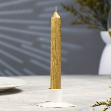 Candle Antique "Vintage", 17x1.8 cm, varnished gold metallic