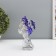 Souvenir from the evil eye "Blooming wood. Eggy with a gold settlement" silver, blue 16x5.5x18.5 cm