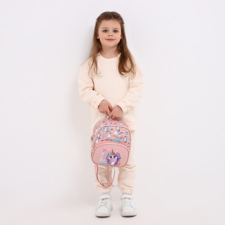 Baby backpack on lightning, pink color-3