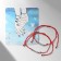 Bracelet-reinforcing "Red thread" in love best friend, set 2 pcs., Color silver, 5.5 cm