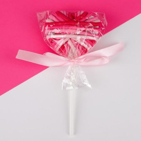 Gift set for the girl "Little cat", bag, gum for hair, raspberry color-5