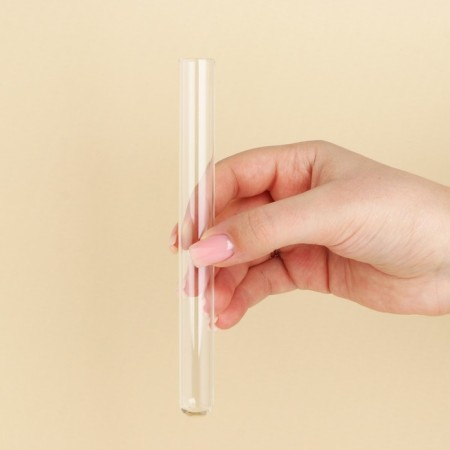 The flask is glass, floristic, for flowers, 15 x 1.5 cm, packing 10 pcs.-1