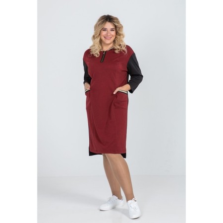 Women's dress, size 52, red color-2