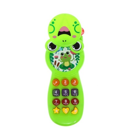 Musical phone "Favorite animals", sound, light, green color-2