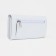 Women's wallet on the button, white color
