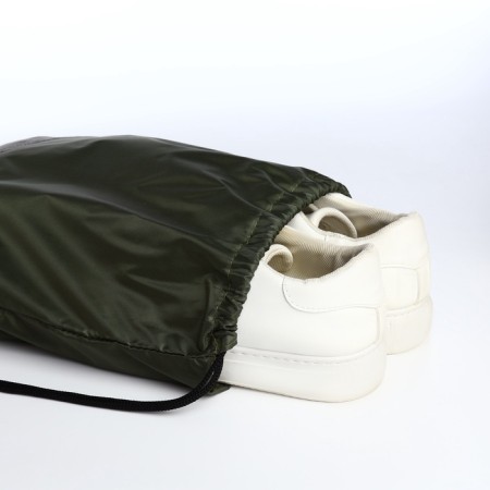A bag for shoes on a lace, "ZFTS", a reflective strip, khaki color-3