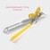 Knife canned share "original", 16 cm, yellow color