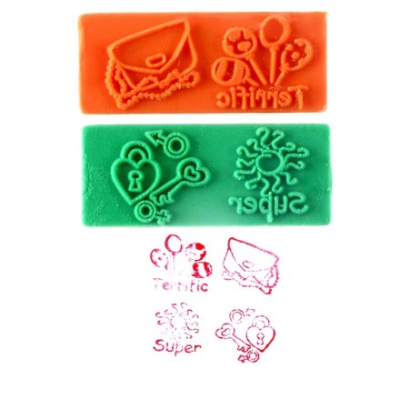 Printing color "unicorns", set of 5 pcs., Stamping pillow-1