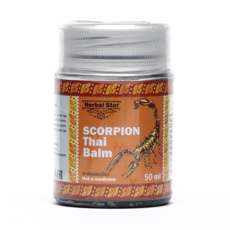 Thai balm for the joints of Herbal Star Scorpio, with radiculitis, rheumatism and osteochondrosis, 50 ml