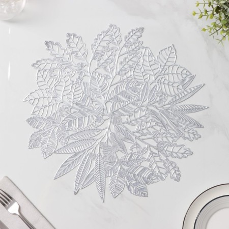 Napkin Serving shares Ashberry, 38 × 38 cm, silver color-1