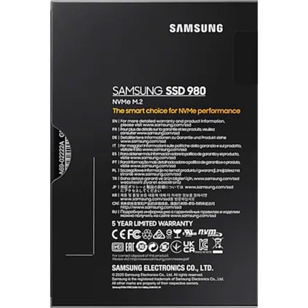 SSD Samsung M.2 980 500 GB PCIE MZ-V8V500BW-1