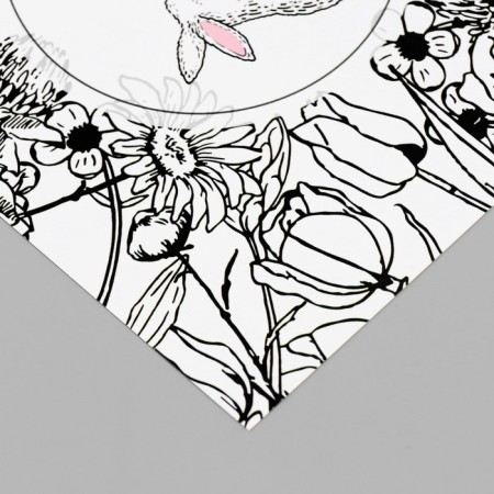 Scrapbooking paper bilateral "bunnies and chicken" density 180 grams set 10 pcs 15.5x17 cm-4