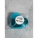The perfume bottle "Heart", glass, with a spray, 25 ml, blue color